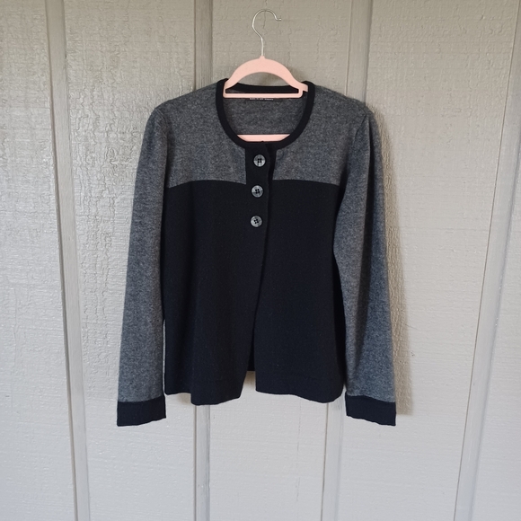 Native World Women Cardigan Size M Possum Fur Merino Wool Silk Blend Long Sleeve - Picture 1 of 9